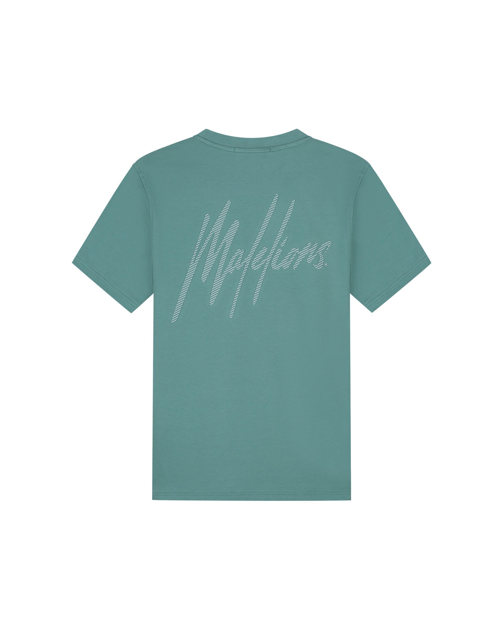 Malelions Men Striped Signature T-Shirt | Green