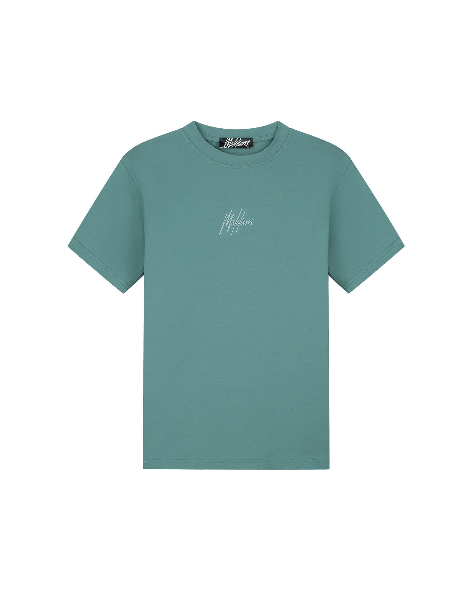 Malelions Men Striped Signature T-Shirt | Green