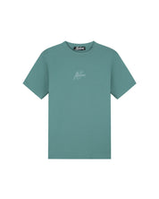 Malelions Men Striped Signature T-Shirt | Green
