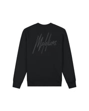 Malelions Men Striped Signature Sweater | Black