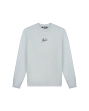 Malelions Men Striped Signature Sweater | Ocean Grey