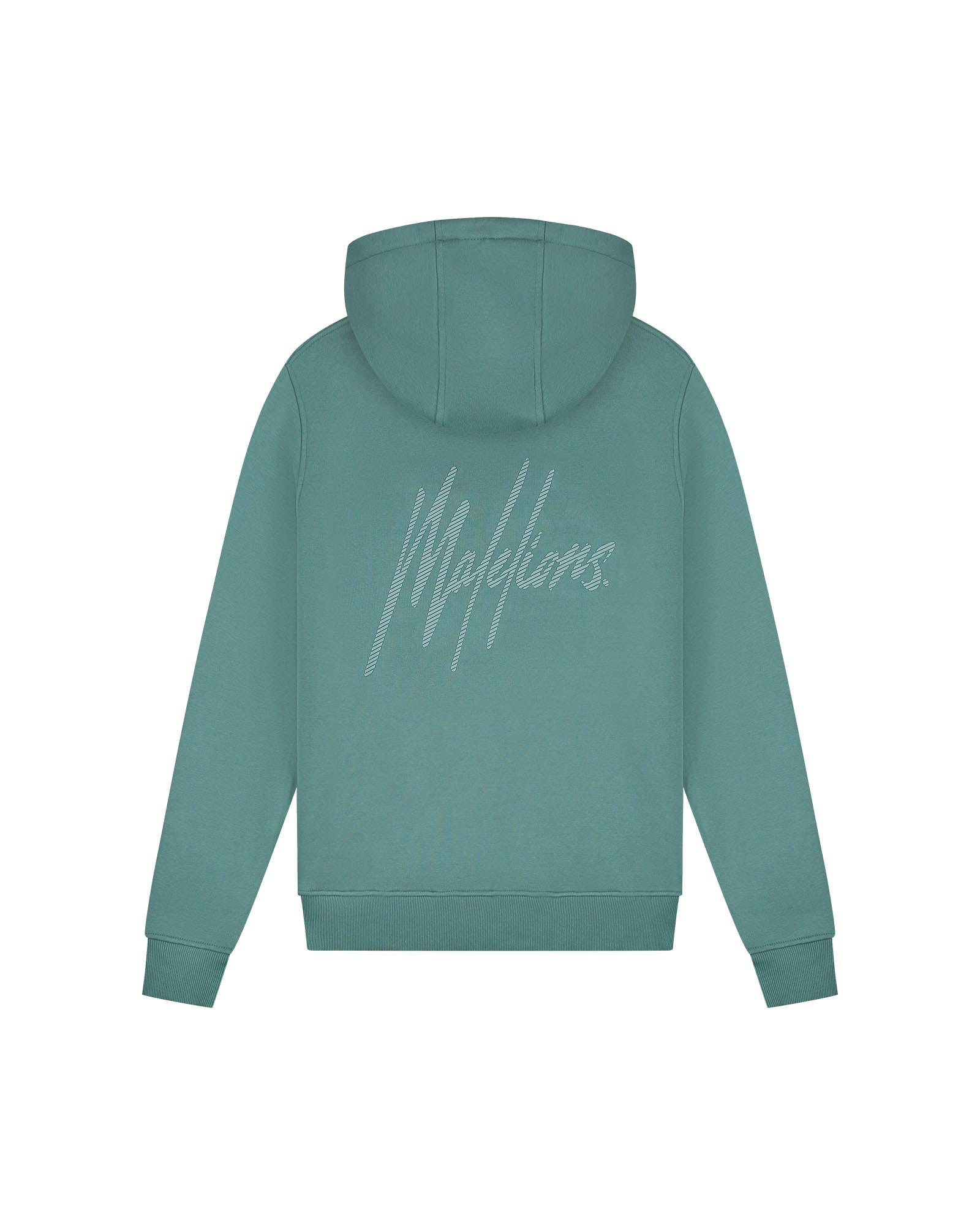 Malelions Men Striped Signature Hoodie | Green