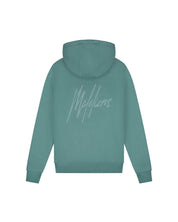Malelions Men Striped Signature Hoodie | Green
