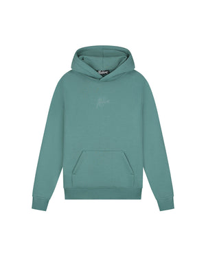 Malelions Men Striped Signature Hoodie | Green