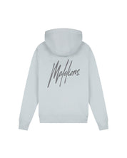 Malelions Men Striped Signature Hoodie | Ocean Grey