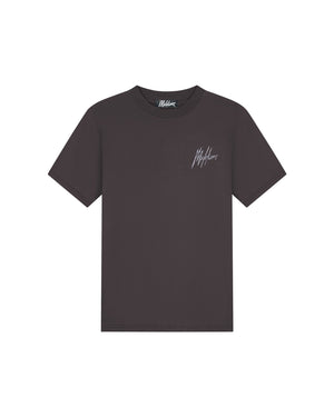 Malelions Men Signature Drip T-Shirt | Mulch Brown