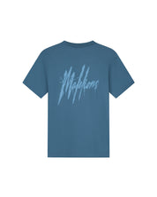 Malelions Men Signature Drip T-Shirt | Blue Slate