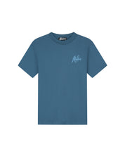 Malelions Men Signature Drip T-Shirt | Blue Slate