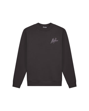 Malelions Men Signature Drip Sweater | Mulch Brown