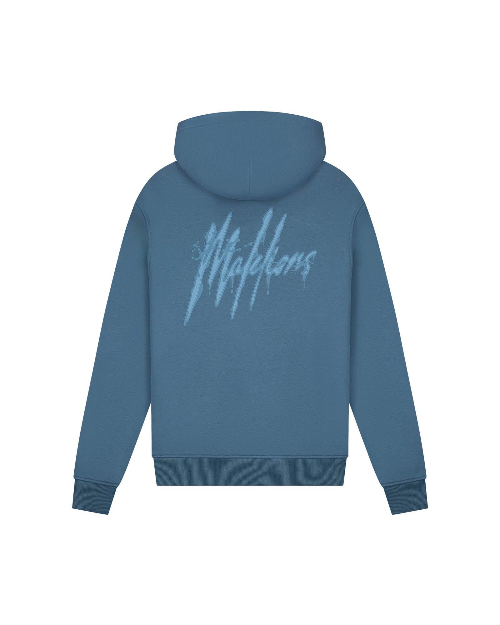 Malelions Men Signature Drip Hoodie | Blue Slate