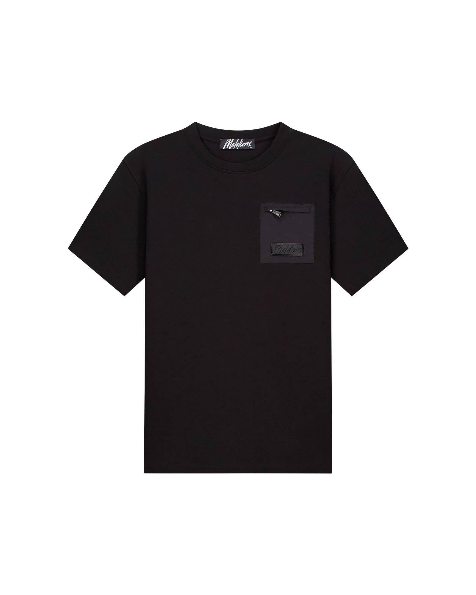 Malelions Men Nylon Pocket T-Shirt | Black