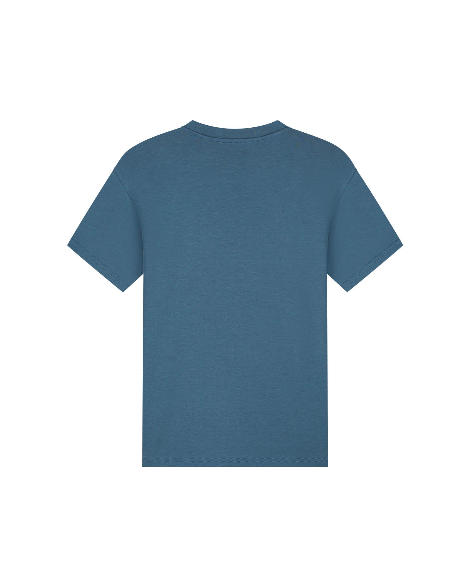 Malelions Men Nylon Pocket T-Shirt | Blue Slate