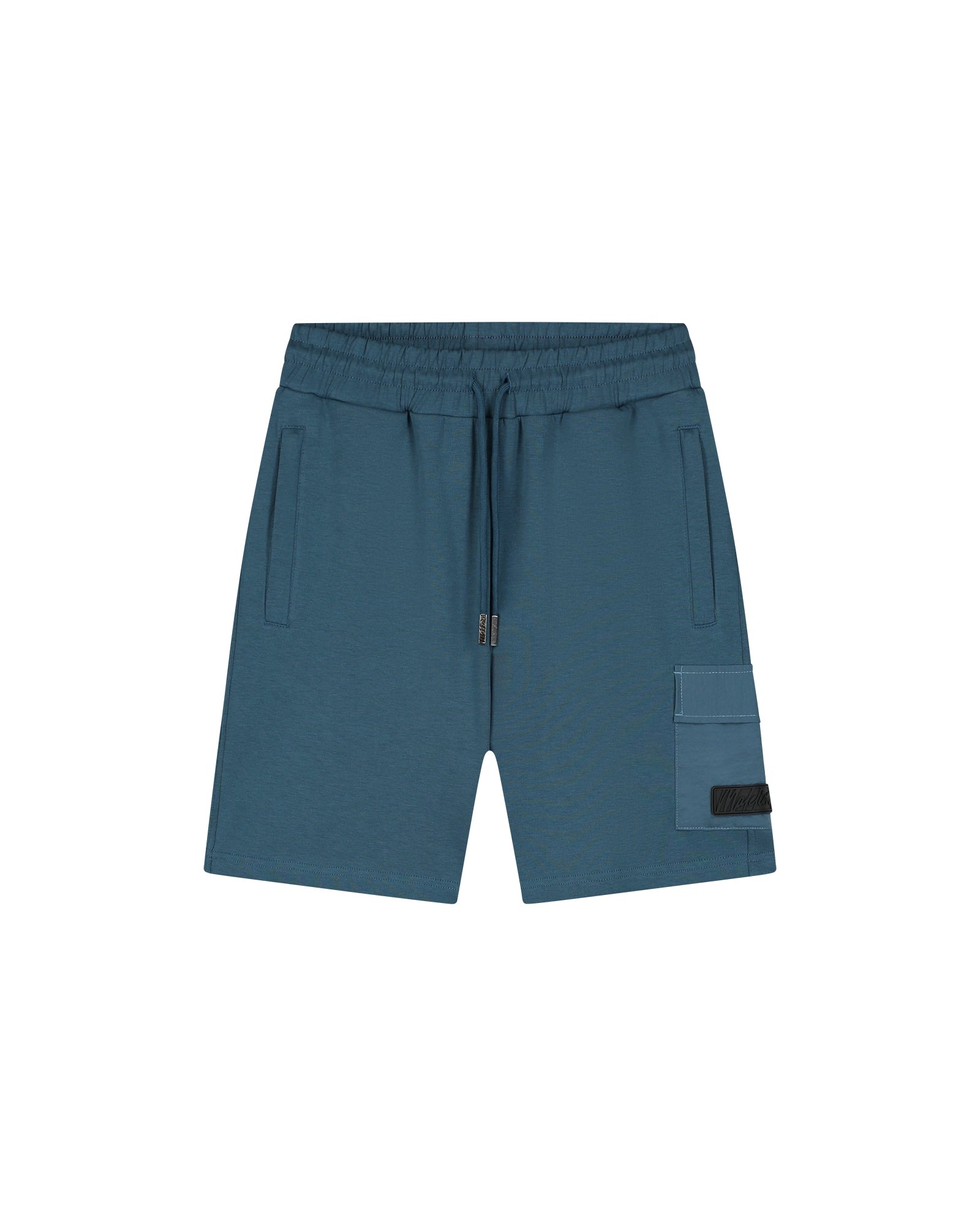 Malelions Men Nylon Pocket Cargo Shorts | Blue Slate
