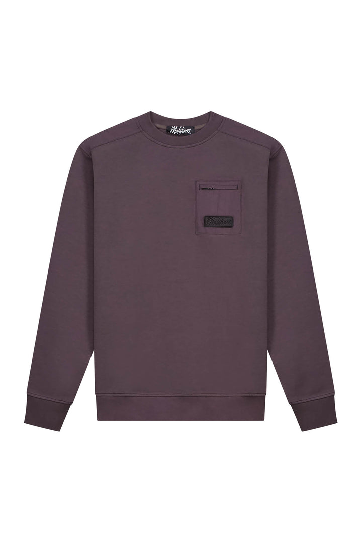 MM1-AW25-27_696_Malelions_Men_Nylon_Pocket_Sweater_Mulch_Brown_Front_776c80c3-20d0-4534-aea4-e5f6e4536891.jpg