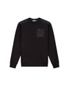  Malelions Men Nylon Pocket Sweater | Black