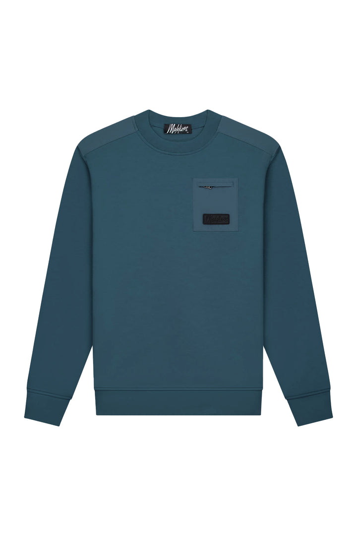 MM1-AW25-27_970_Malelions_Men_Nylon_Pocket_Sweater_Blue_Slate_Front.jpg