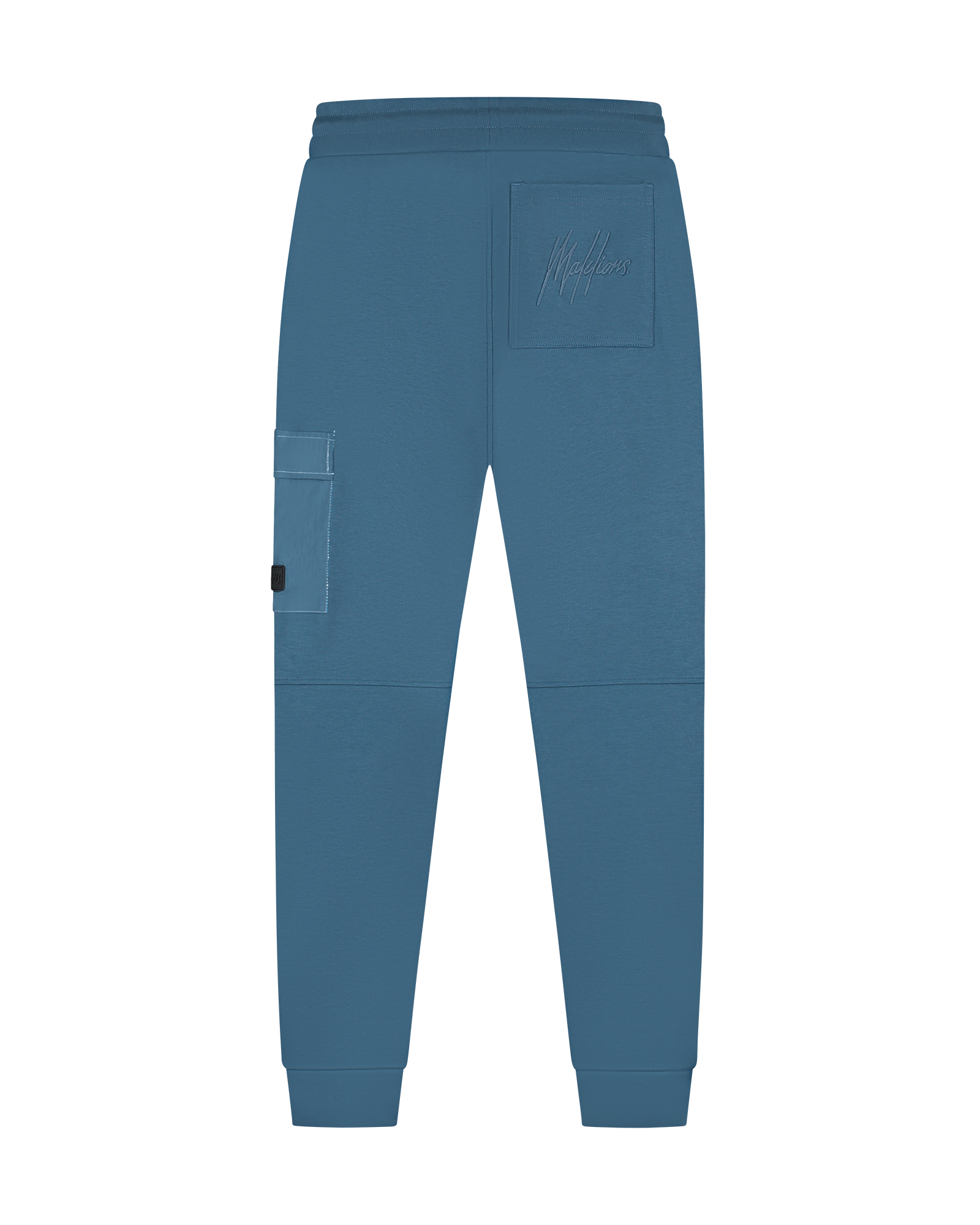 Malelions Men Nylon Pocket Sweatpants | Blue Slate