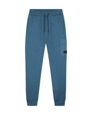 Malelions Men Nylon Pocket Sweatpants | Blue Slate