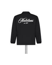Malelions Men Handwritten Coach Jacket | Black