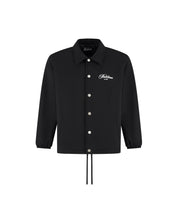 Malelions Men Handwritten Coach Jacket | Black