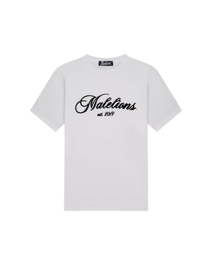 Malelions Men Handwritten T-Shirt | White