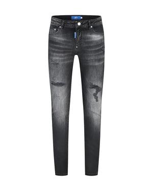 Malelions Men Slim Regular Jeans | Black