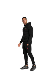 Malelions Men Split Tracksuit | Black/Red