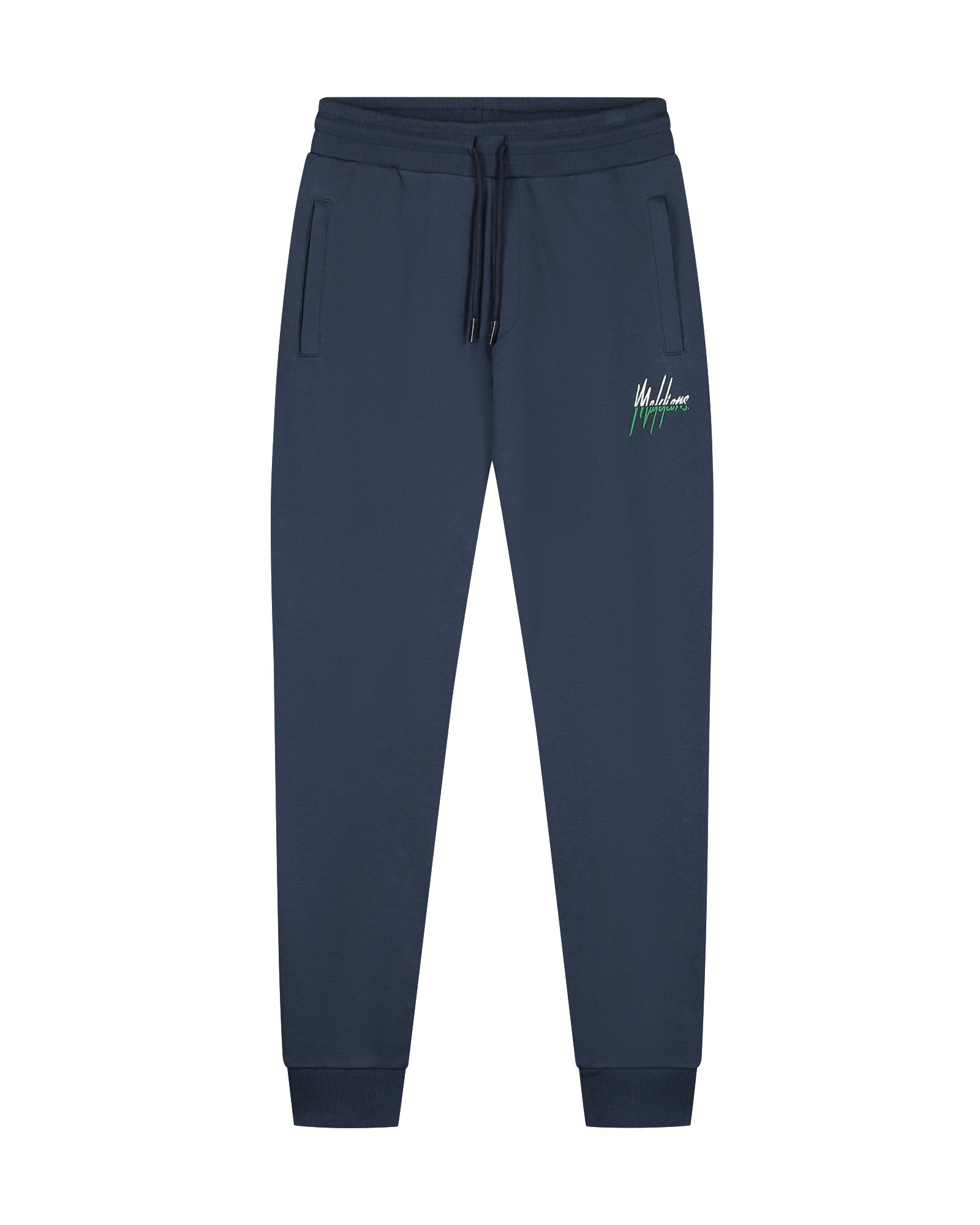 Malelions Men Split Tracksuit | Navy/Green