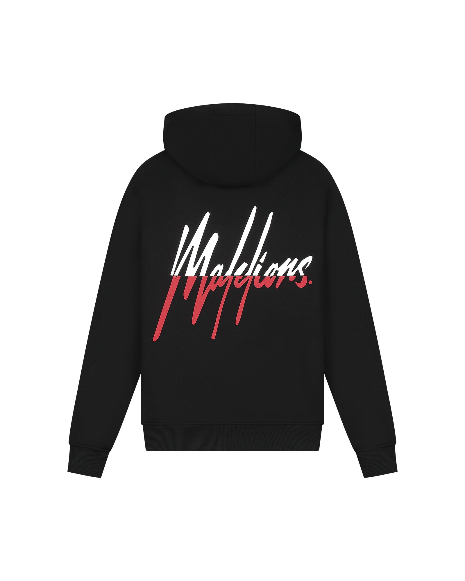 Malelions Men Split Tracksuit | Black/Red