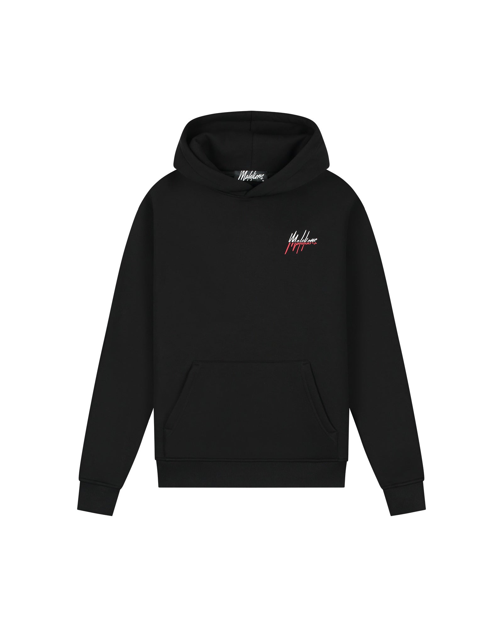 Malelions Men Split Tracksuit | Black/Red