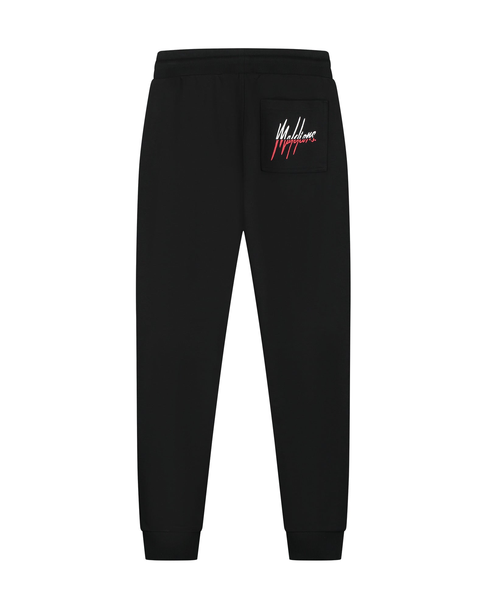 Malelions Men Split Tracksuit | Black/Red