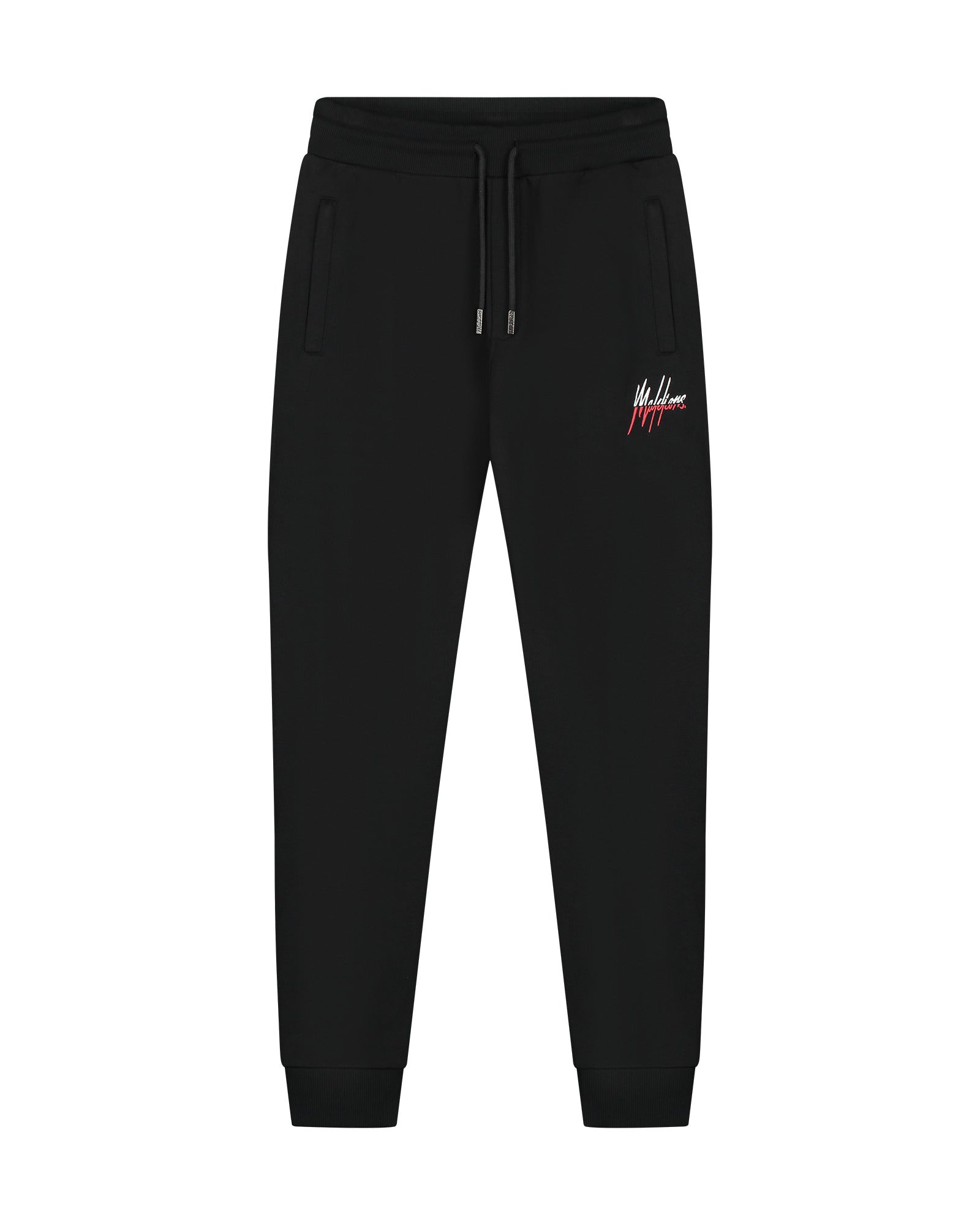 Malelions Men Split Tracksuit | Black/Red