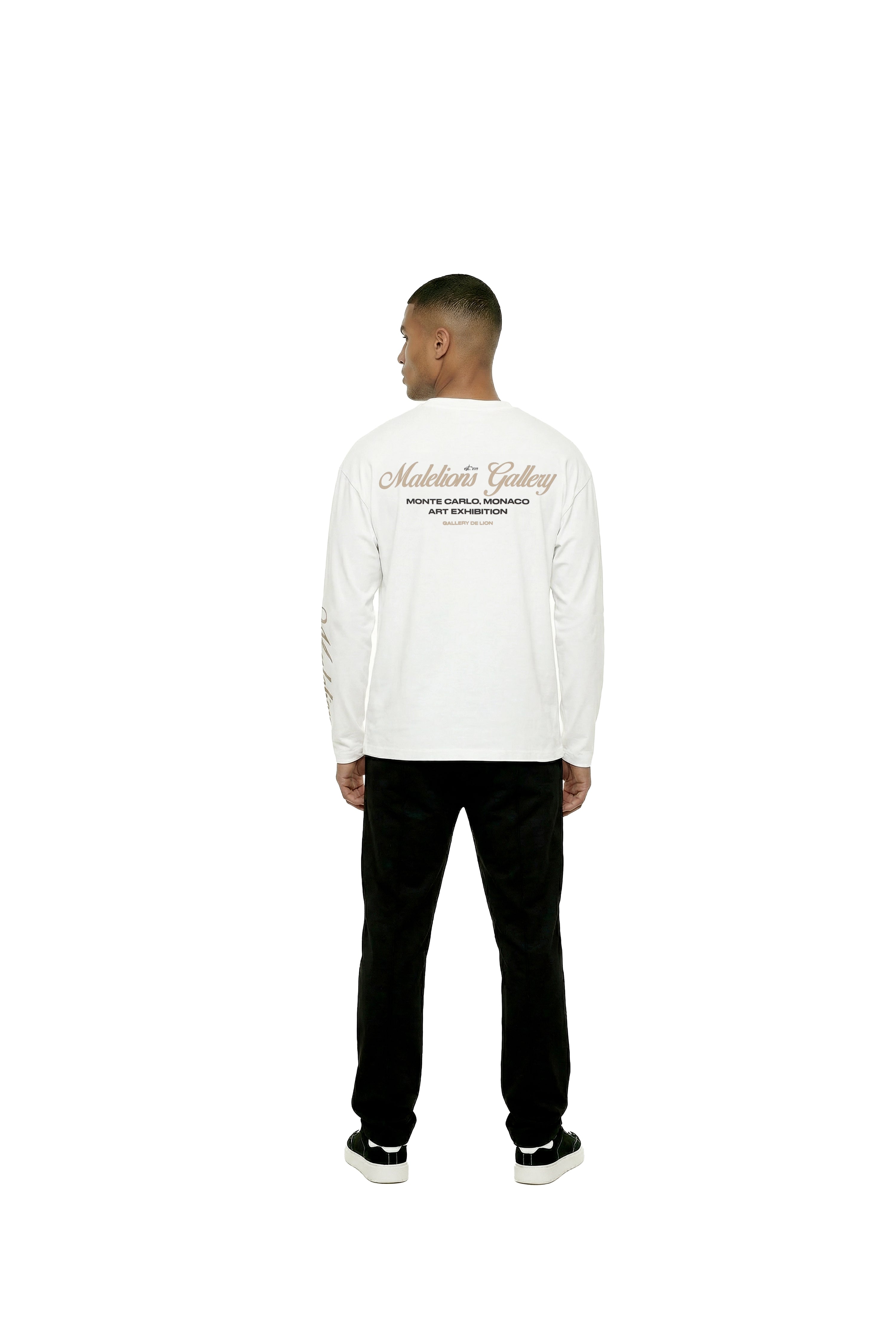 Malelions Men Gallery Longsleeve T-Shirt | White