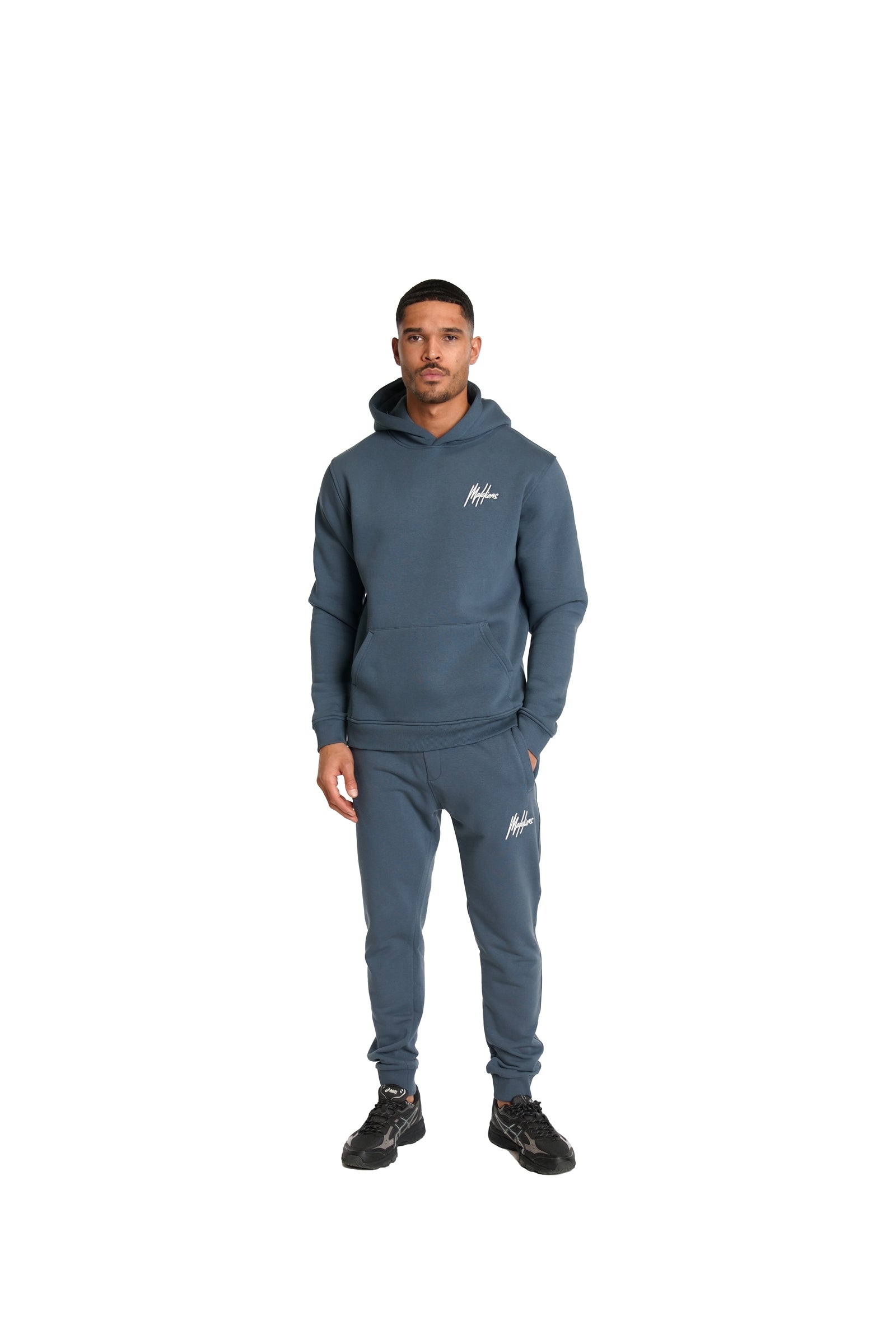 Malelions Men Signature Tracksuit | Slate