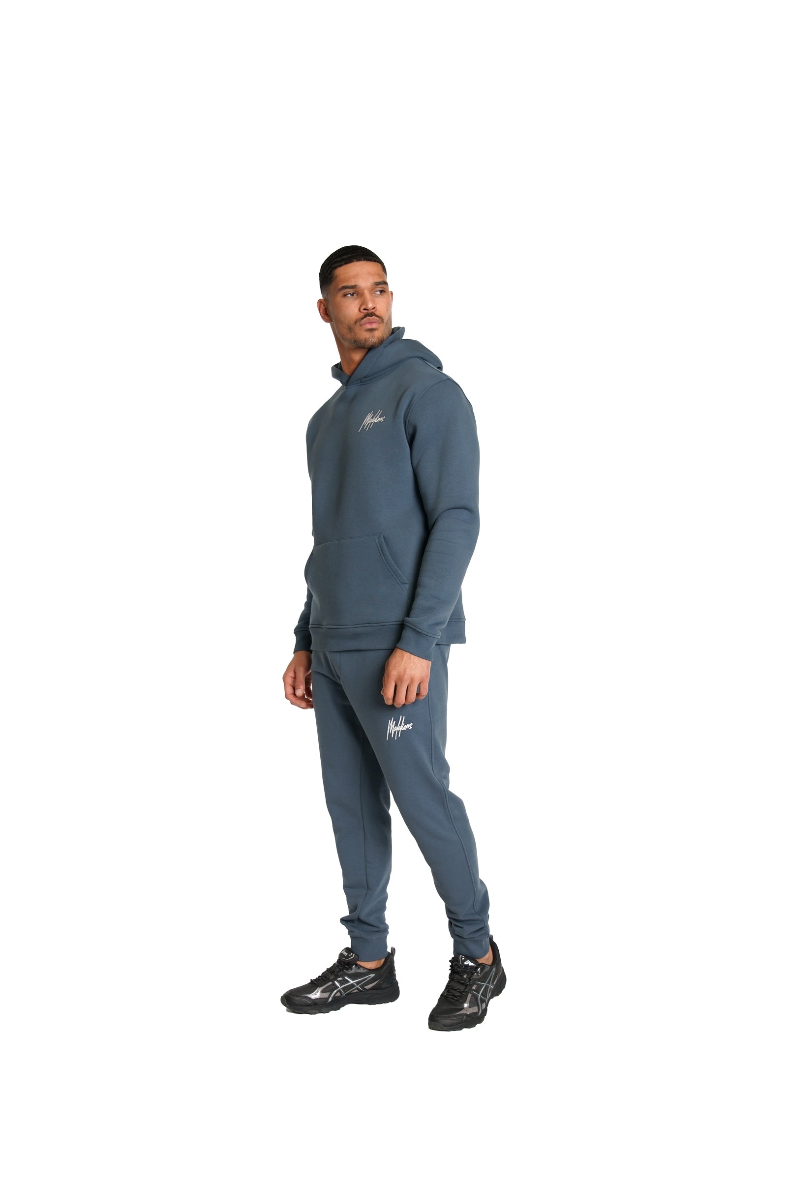 Malelions Men Signature Tracksuit | Slate
