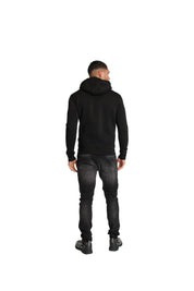 Malelions Herren-Hoodie Essentials | Schwarz/Rot