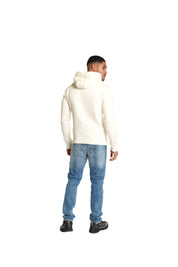 Malelions Herren-Hoodie Essentials | Off-White/Schiefergrau