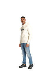 Malelions Herren-Hoodie Essentials | Off-White/Schiefergrau