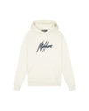  Malelions Men Essentials Hoodie | Off White/Slate