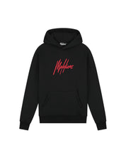 Malelions Herren-Hoodie Essentials | Schwarz/Rot