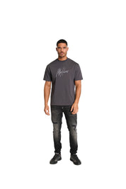 Malelions Herren-T-Shirt | Anthrazit/Grau