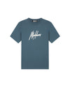  Malelions Men Essentials T-Shirt | Slate/Off White