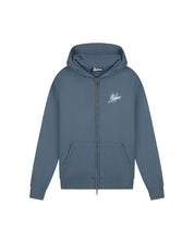 Malelions Men Splash Zip Hoodie | Slate/Bright Blue