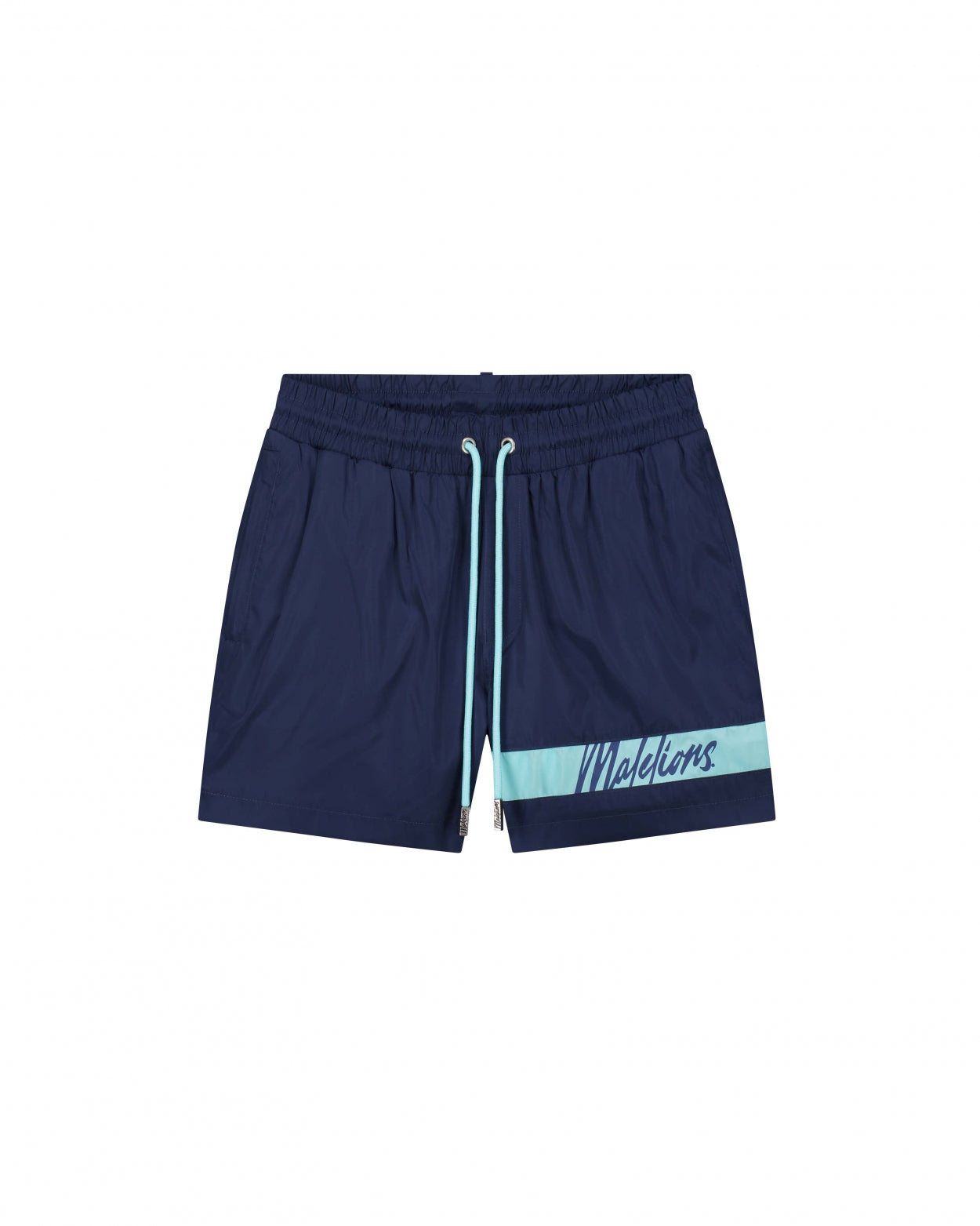 Malelions Men Captain Swimshort | Navy/Light Blue