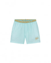 Malelions Men Venetian Swimshort | Light Blue/Gold