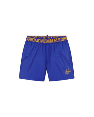 Malelions Men Venetian Swimshort | Cobalt/Gold