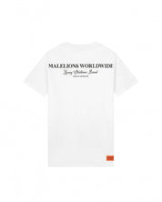 Malelions Men Worldwide T-Shirt | White/Black