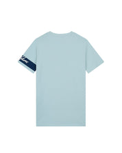 Malelions Men Captain T-Shirt | Light Blue/Navy