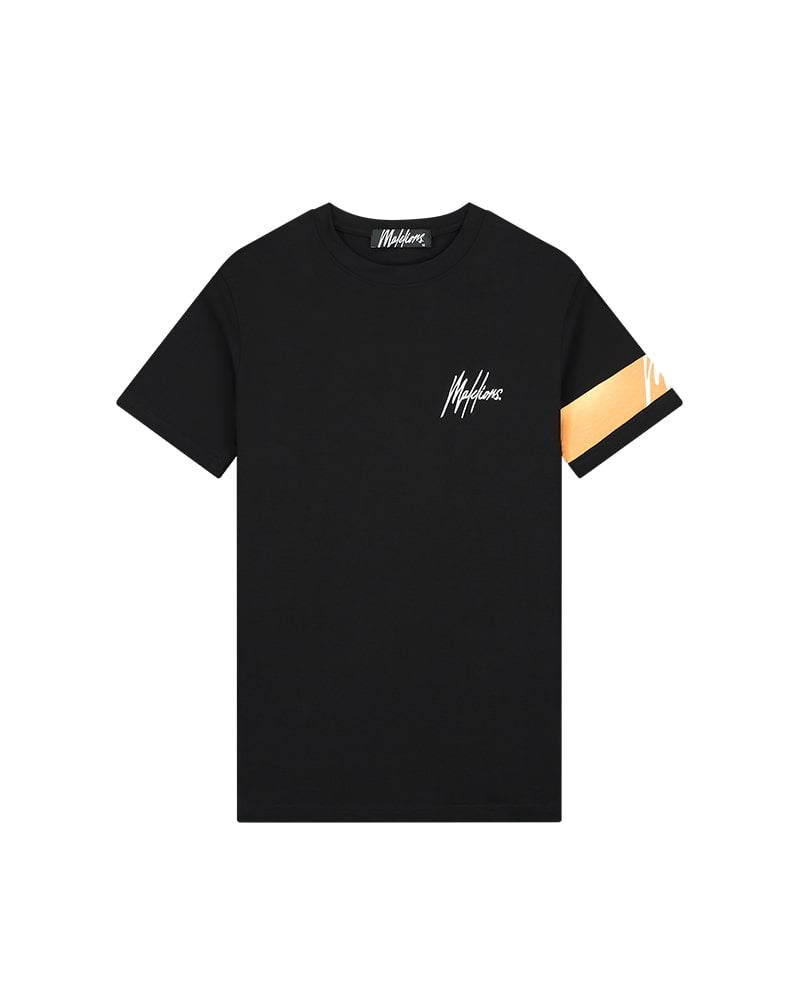  Malelions Men Captain T-Shirt | Black/Peach