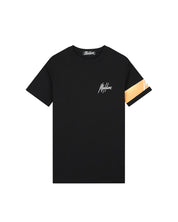 Malelions Men Captain T-Shirt | Black/Peach